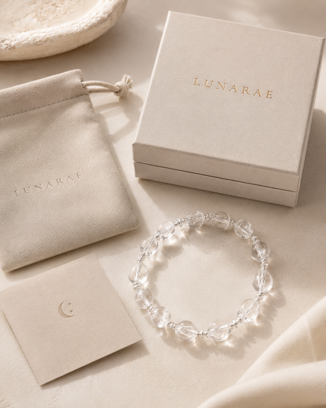 Clear Quartz Silver Bracelet