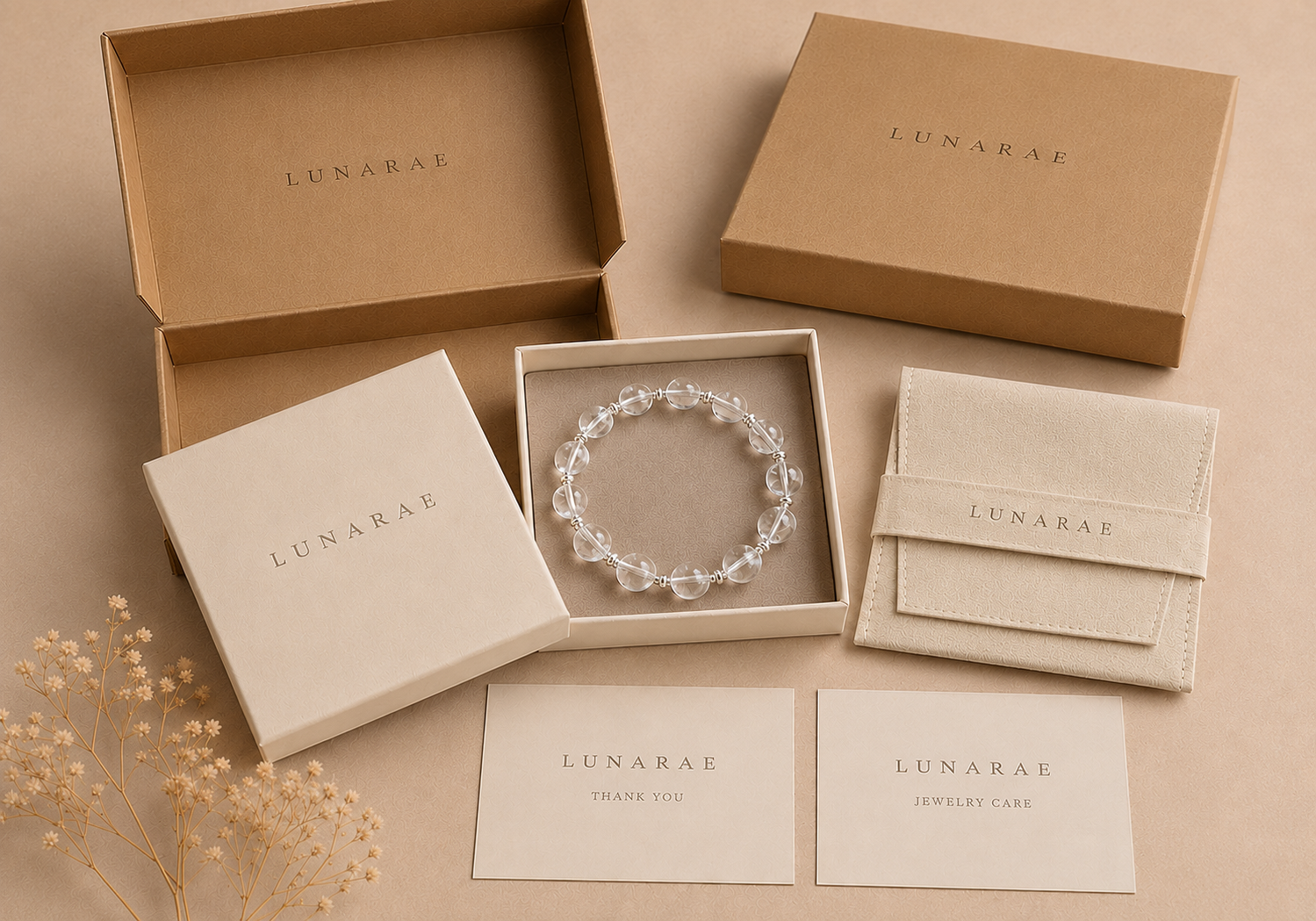 Natural stone jewelry ritual scene by LUNARAE