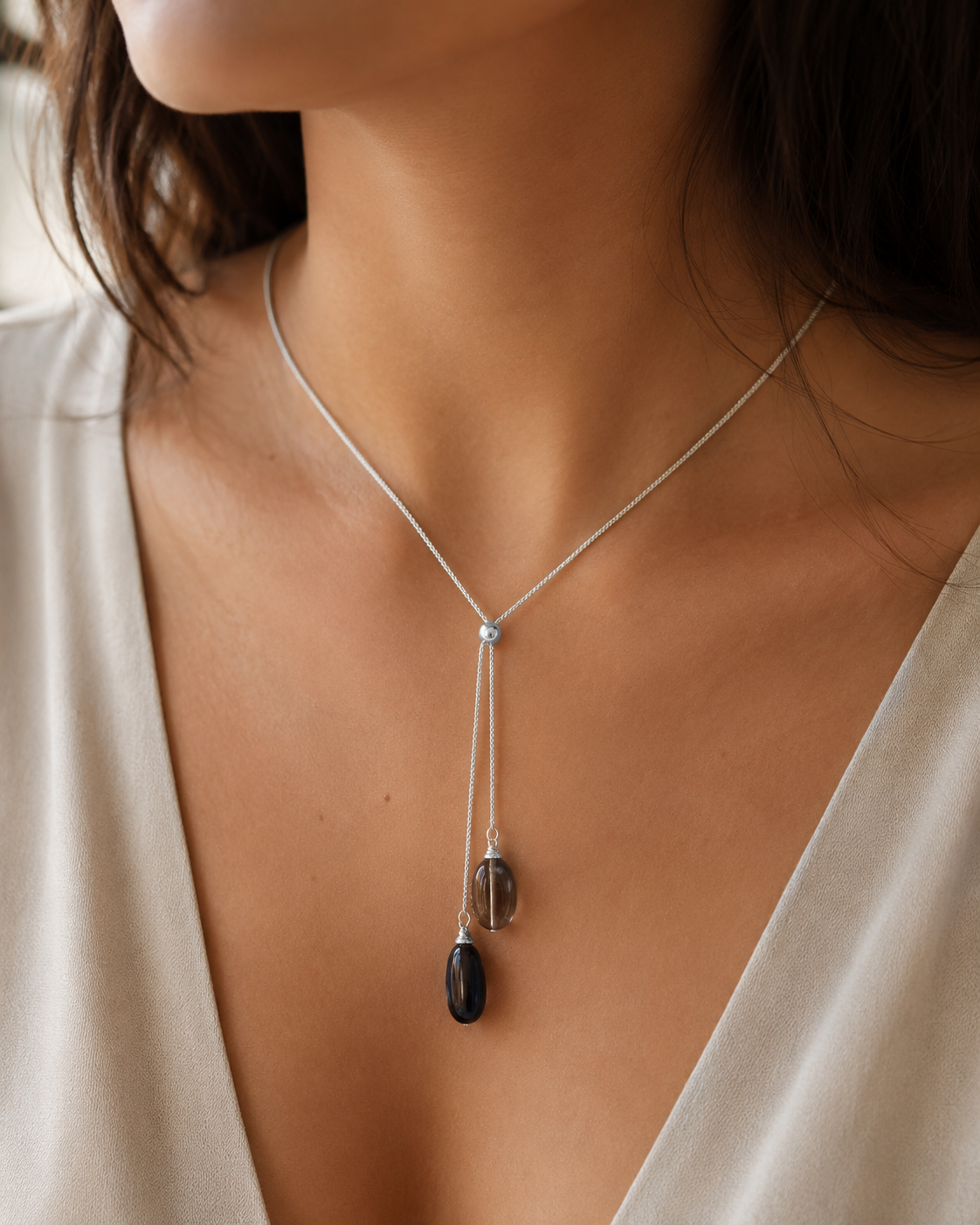 Smoky Quartz Pendant Necklace