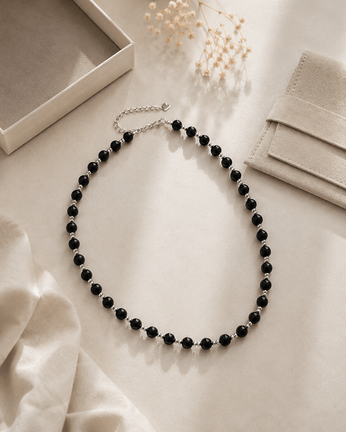 Black onyx jewelry styling set by LUNARAE
