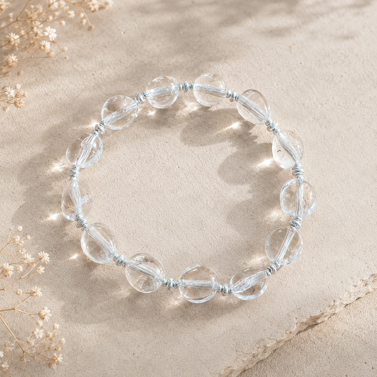 Clear quartz jewelry styling set by LUNARAE